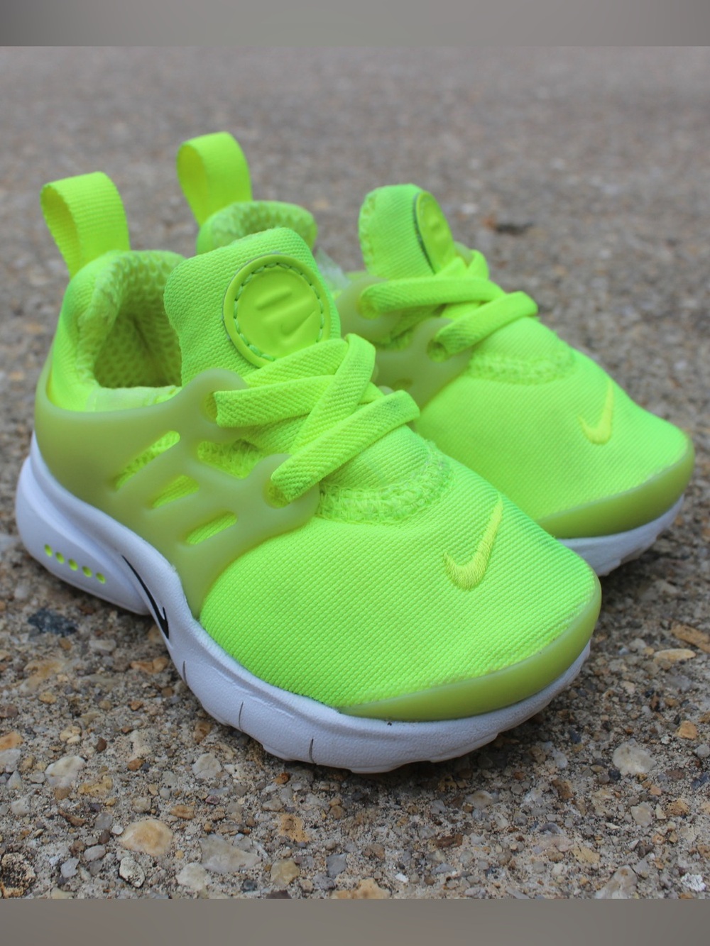 Nike Little Presto TD "Volt" Neon Yellow Sneakers Sz 5C